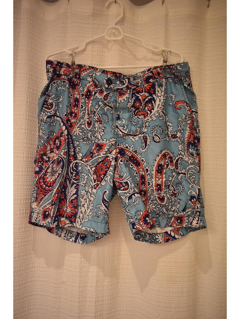 Nautica Men's Paisley Print Swim Trunks